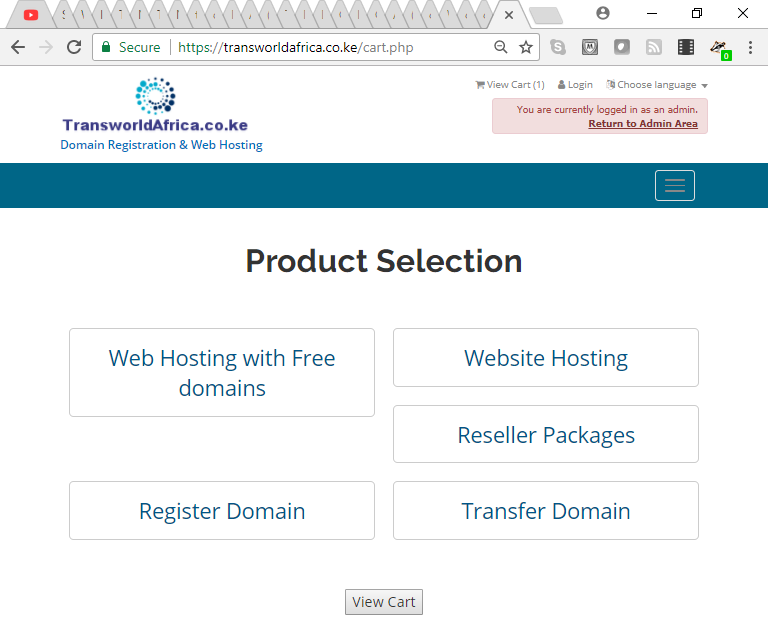 Host .co.ke websites transworldafrica.co.ke web hosting for .co.ke domains
